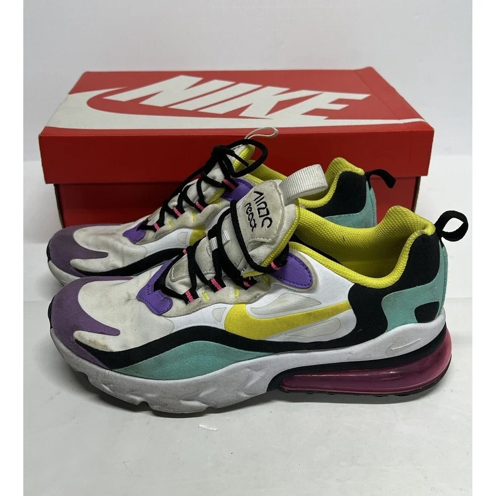 Nike Air Max 270‎ React Youth Running Sneakers Shoes 5.5Y